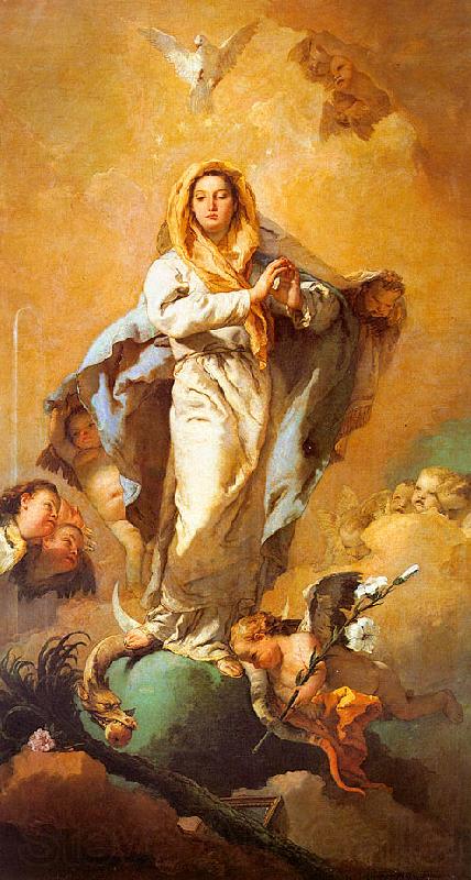 Giovanni Battista Tiepolo The Immaculate Conception France oil painting art